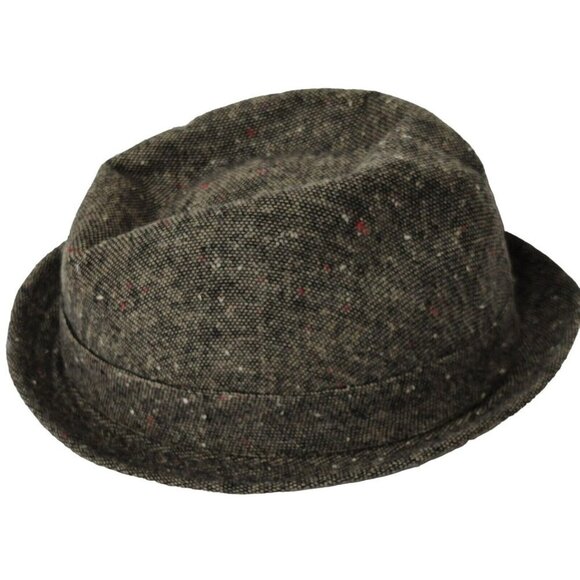 Epoch Brown Wool Hat Fedora Tweed Men Size S/M - Picture 4 of 9